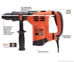 Drills: Ramset Corded 900W DynaDrill 4kg Combi Hammer