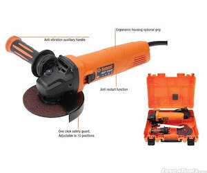 Grinders: Ramset Corded 1400W Angle Grinder 125mm