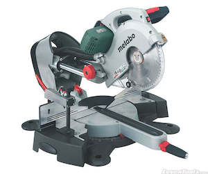 Power Tools: Metabo Corded 2000W Laser Slide 254mm Compound Mitre Saw KGS254 Plus