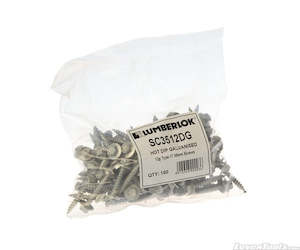 Fasteners Fixings: LUMBERLOK Screws (100/BAG) (1bag)