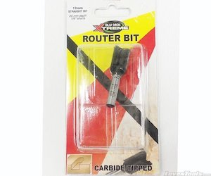 Drill Bits: BLU-MOL TCT ROUTER BIT 12mm STR 2FL