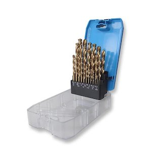 Drill Bits: Metal Drill bits Set 1.0 - 13.0 x 0.5mm Rises 25pc