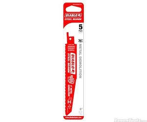 Reciprocating Saw Blades: DIABLO 6" Steel Demon Bi-Metal Recip Blade for Metal Demolition DS0608BFD5