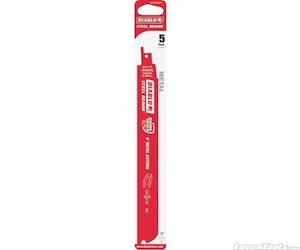 Reciprocating Saw Blades: DIABLO 9" Steel Demon Bi-Metal Recip Blade for Thin Metal DS0920BF5