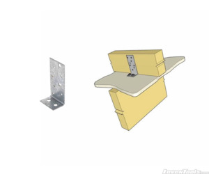 Timber Connectors: Nail-On Purlin Cleat 40mm