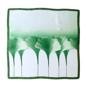 Ginkgo Grace Pure Mulberry Silk Scarf Bandana