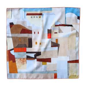 Silk Scarves: African City – Limited Edition – LoveSilk x The Suter Art Gallery Masterpiece Series