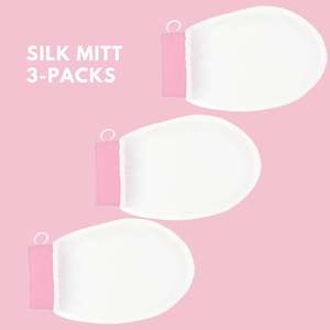 100% Silk Exfoliating Body Glove. TikTok Famous Silk Exfoliating Mitt NZ - 3 Packs