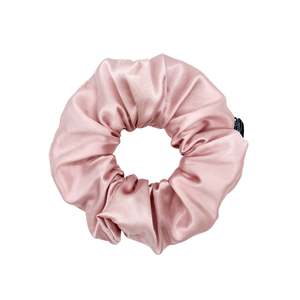 Premium Mulberry Silk Scrunchie - Pink - Extra Large