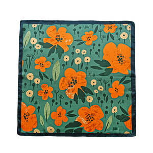The Wildflowers - Mulberry Silk Bandana Scarf