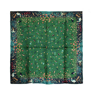 Best Seller: Green Oasis Pure Mulberry Silk Scarf Bandana