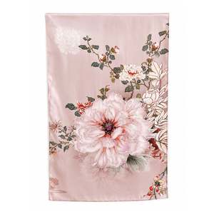 Silk Scarves: Antique Rose Pure Mulberry Silk Extra Large Long Scarf