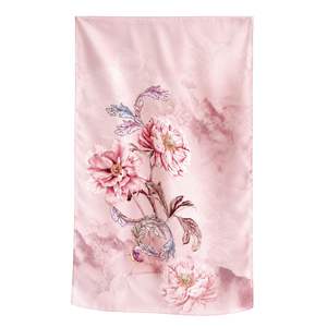 Best Seller: Rosewater Peony Pure Mulberry Silk Extra Large Long Scarf
