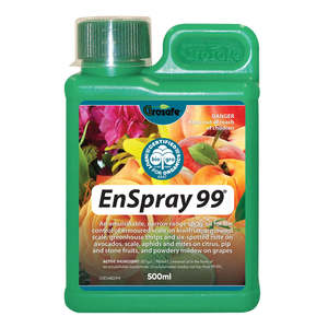Insect Control: Grosafe Enspray 99 Spraying Oil - for Mealybugs, Scale, Aphids, Mites, Thrips, Mildew - 500ml Concentrate
