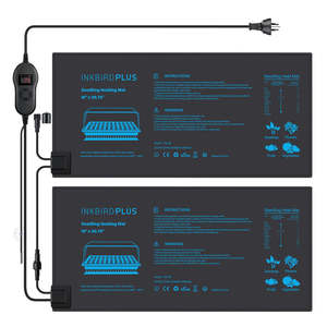 Grow Pods Smart Gardens: Inkbird Plus DOUBLE Master Kit - 2 Heat Mats + Temperature Controller & Thermostat