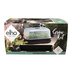 Grow Pods Smart Gardens: GIFT KIT Elho Green Basics Grow House with Plant Labels - Medium