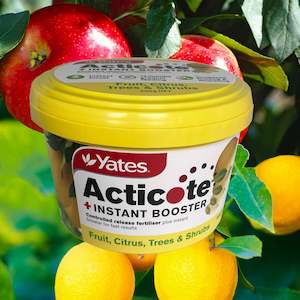 Yates: Yates Acticote + Instant Booster Fertiliser - Fruit, Citrus, Trees, Shrubs - 500g