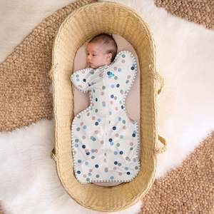 Swaddle Up™ Designer 1.0 TOG - Colourful Spot White