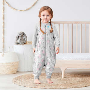 Warm 16 20c: Sleep Suit Organic Warm 2.5 TOG - Sheep Pink