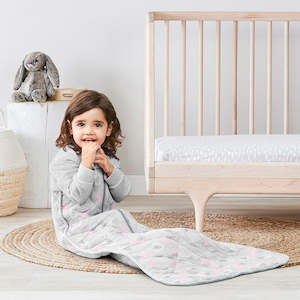 Warm 16 20c: Sleep Bag Organic Warm 2.5 TOG - Sheep Pink