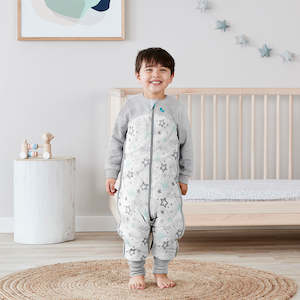 Sleep Suit Organic Extra Warm 3.5 TOG - Stars Mint