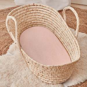 Bedding: Fitted Bassinet Sheet 2pk - Pink