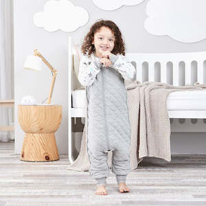 Stage 3 On The Move: Sleep Suit Warm 2.5 TOG - White Stars (6-12mths)
