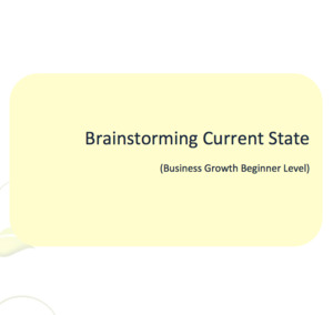 Beginner: Brainstorming Current State Workbook