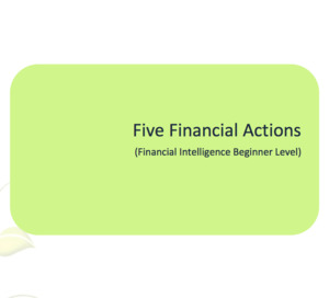 Beginner: Five Financial Actions – Initial Workbook
