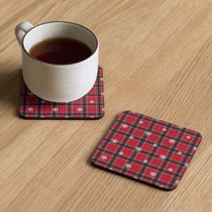 Christmas Merch: Cork-back Christmas Coaster