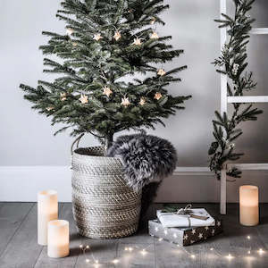 Indoor Lights: Silver 5m Fairy Lights | Warm White | CR2032 Battery | Decorative Indoor