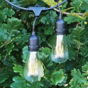 ST58 Clear Bulb | 5m 10 Bulbs | Drop Hang Dimmable Festoon Lights