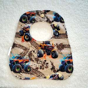 Bibs: Monster Trucks - Round Bib
