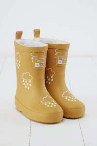 Footwear: Ochre Colour-Changing Kids Gumboots