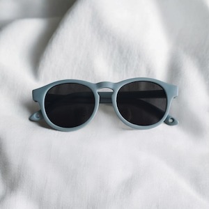 Sunglasses: Flexi Small Framed Sunglasses - Blue