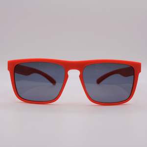 Sunglasses: Red Flat-Brow Style Flexi Sunglasses