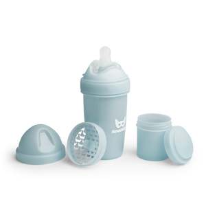 Bottles: Double Anti-Colic Baby Bottle 240 ml - Grey