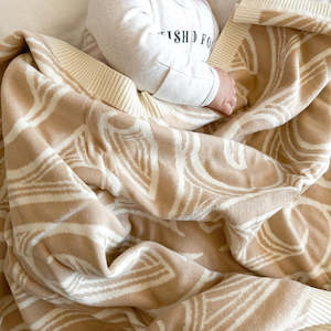 Blankets: Knitted Pēpi Blanket- Beige