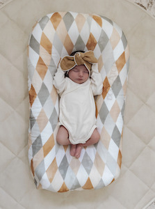 Pop Ya Tot: Harlequin Bassinet Sheet/Change Pad Cover