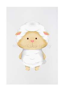 Wall Prints: Sheep Print