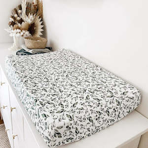Bassinet Co Sleeper Sheets: Golden Leaves Bassinet Sheet/Change Mat