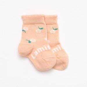 Socks: Merino Wool Crew Socks - Daisy