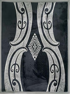 Māmā Mat - Charcoal Grey & Beige Te Aramoana