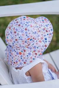 Bows: Bella Wildflowers Legionnaire Hat 0-3Y