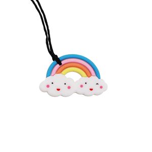 Teething: Rainbow Teething Pendant - Pastel