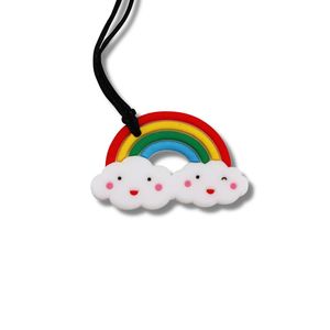 Rainbow Teething Pendant - Bright