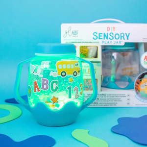 Sensory Toys: DIY Sensory Jar Gift Set - ABC