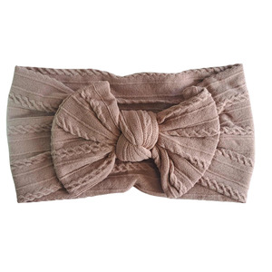 Bows 1: Stretch Bow Headband - Mocha