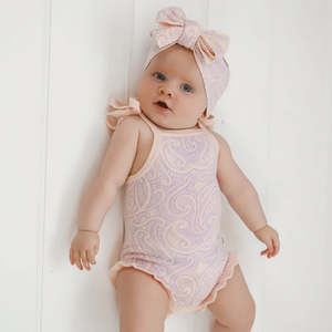 Clothing: The Wolf Summer Frill Tie Romper - Petal & Bloom