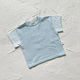 The Wolf Oversized Knit Tee - Sky